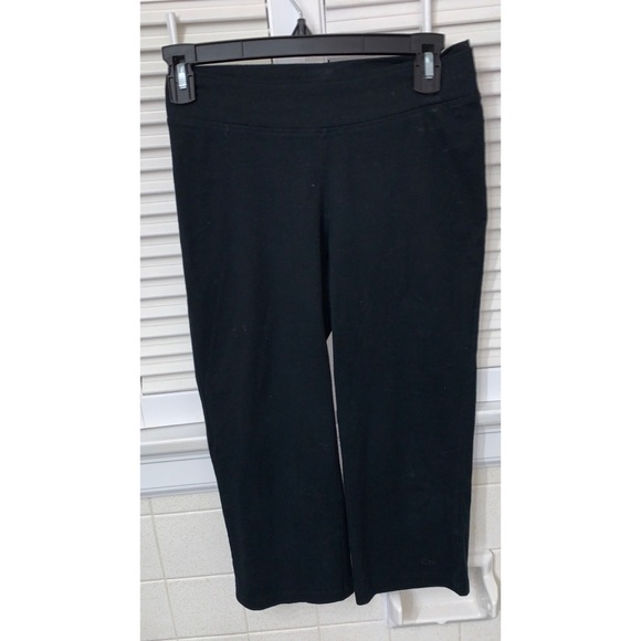 Champion Double Waist Band Black Capri Yoga Pants - Picture 1 of 4